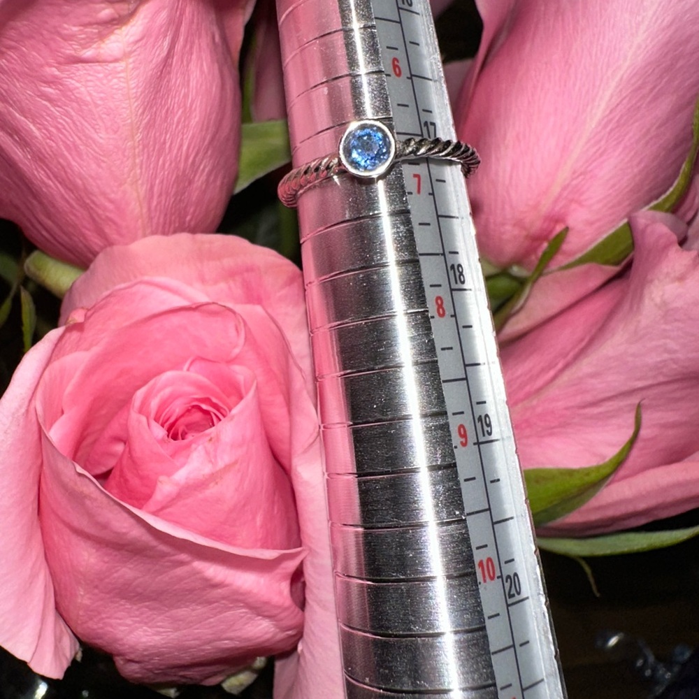 Touchstone Crystal December Birthstone Ring